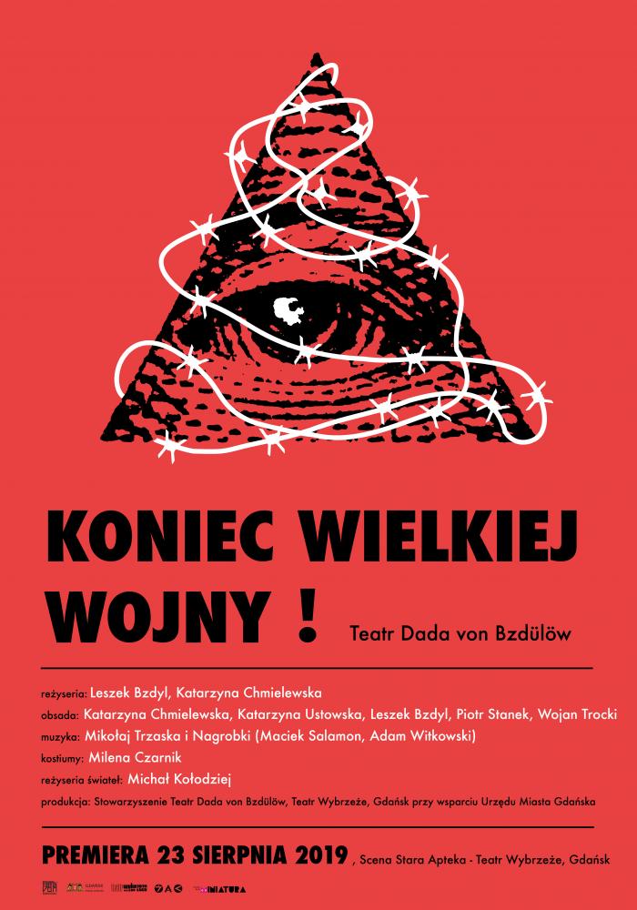 Plakat do spektaklu KONIEC WIELKIEJ WOJNY