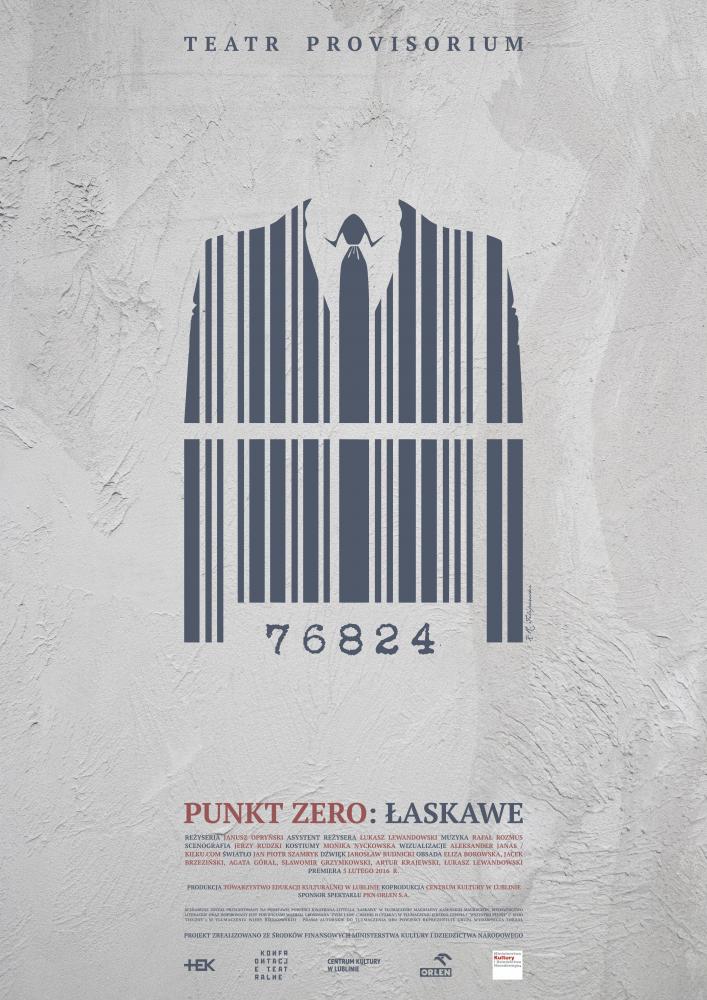 Plakat do spektaklu PUNKT ZERO: ŁASKAWE