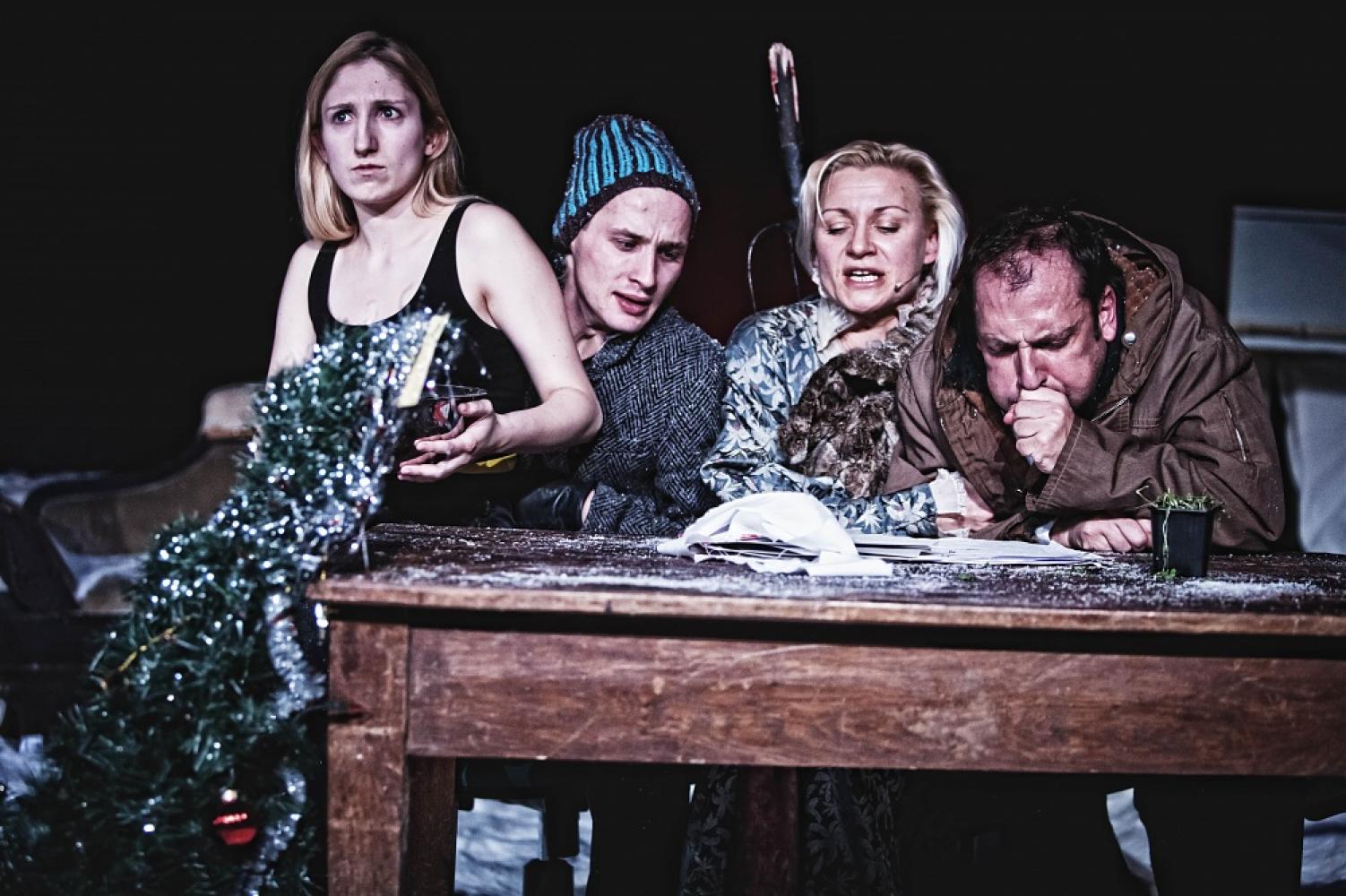 Plakat do spektaklu W IMIĘ JAKUBA S.